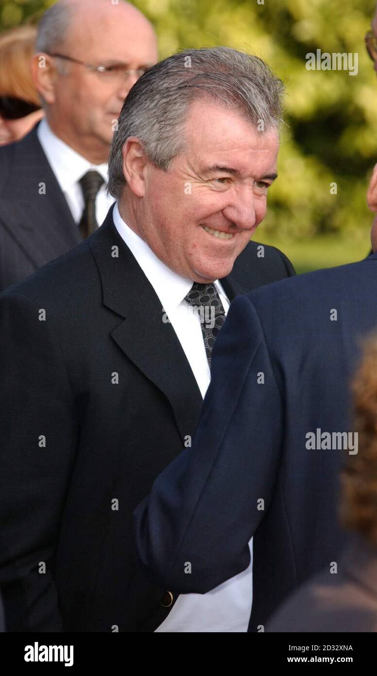 Leeds United Manager Terry Venables Arrives At The Kent And Sussex Crematorium Tunbridge Wells Kent For