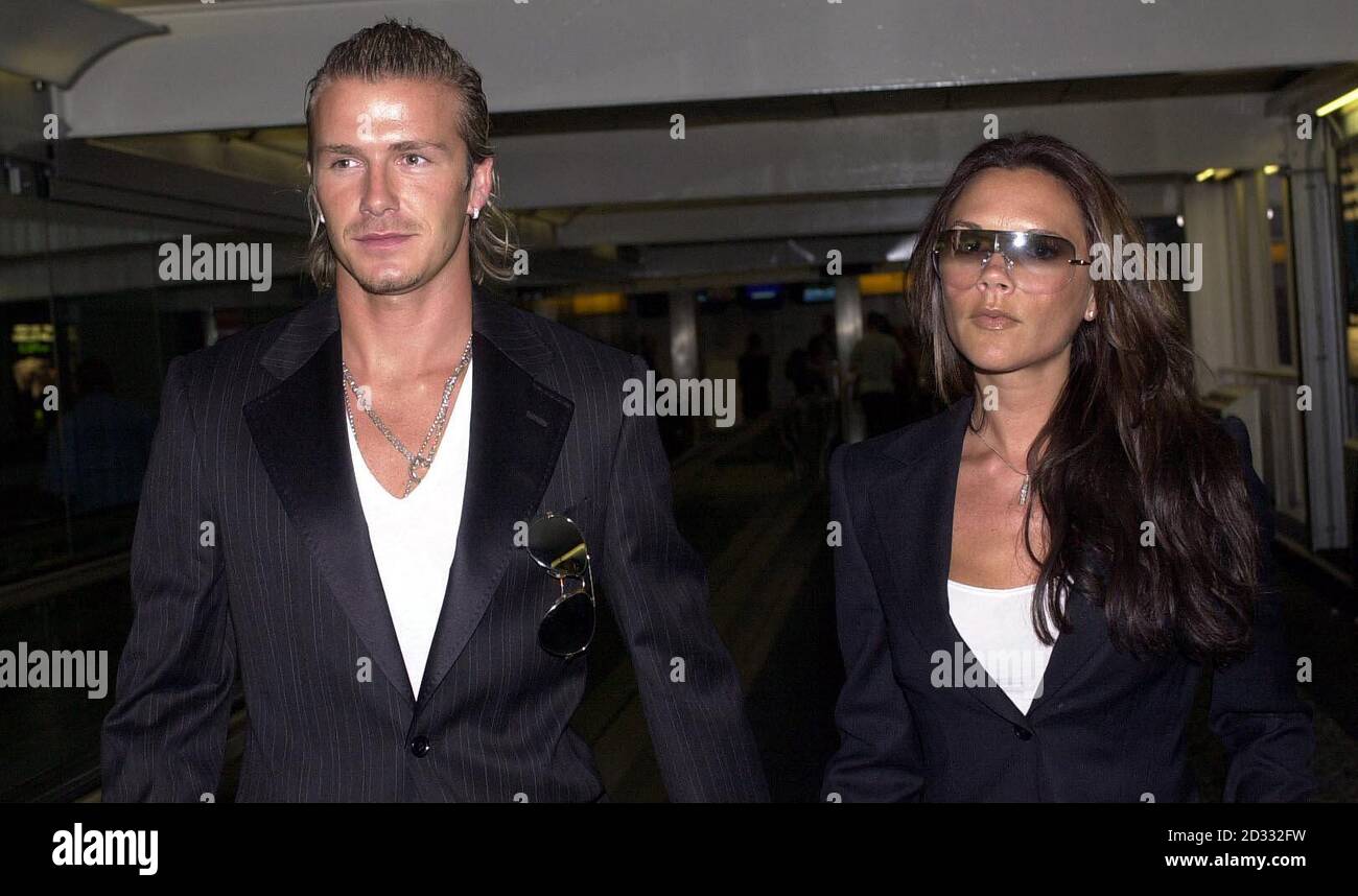 David and Victoria Beckham leave Heathrow for Japan. 18/06/2003: Victoria  will no doubt know that in Madrid, shopping is taken very seriously indeed.  The Spanish city is crammed with international designer stores,