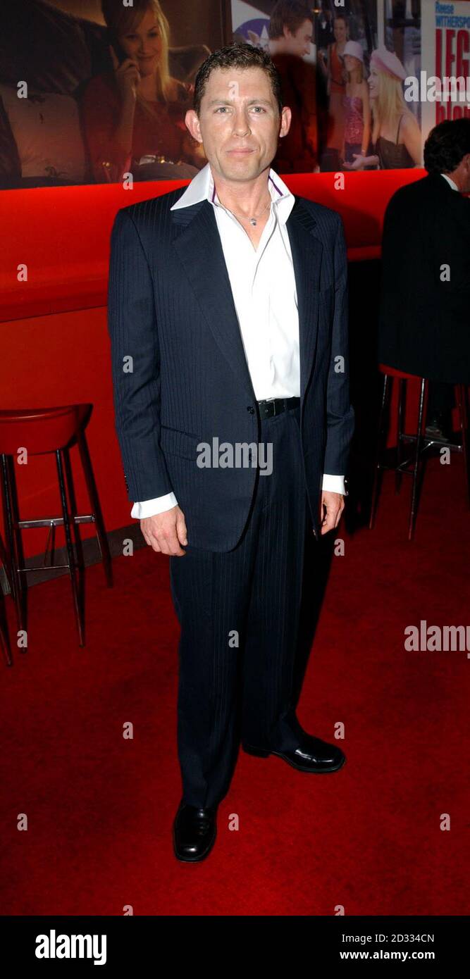 Comedian Lee Evans at the Warner Village cinema, Leicester Square, London, for the premiere of Billy Connolly's new film 'The Man Who Sued God'.   Stock Photo