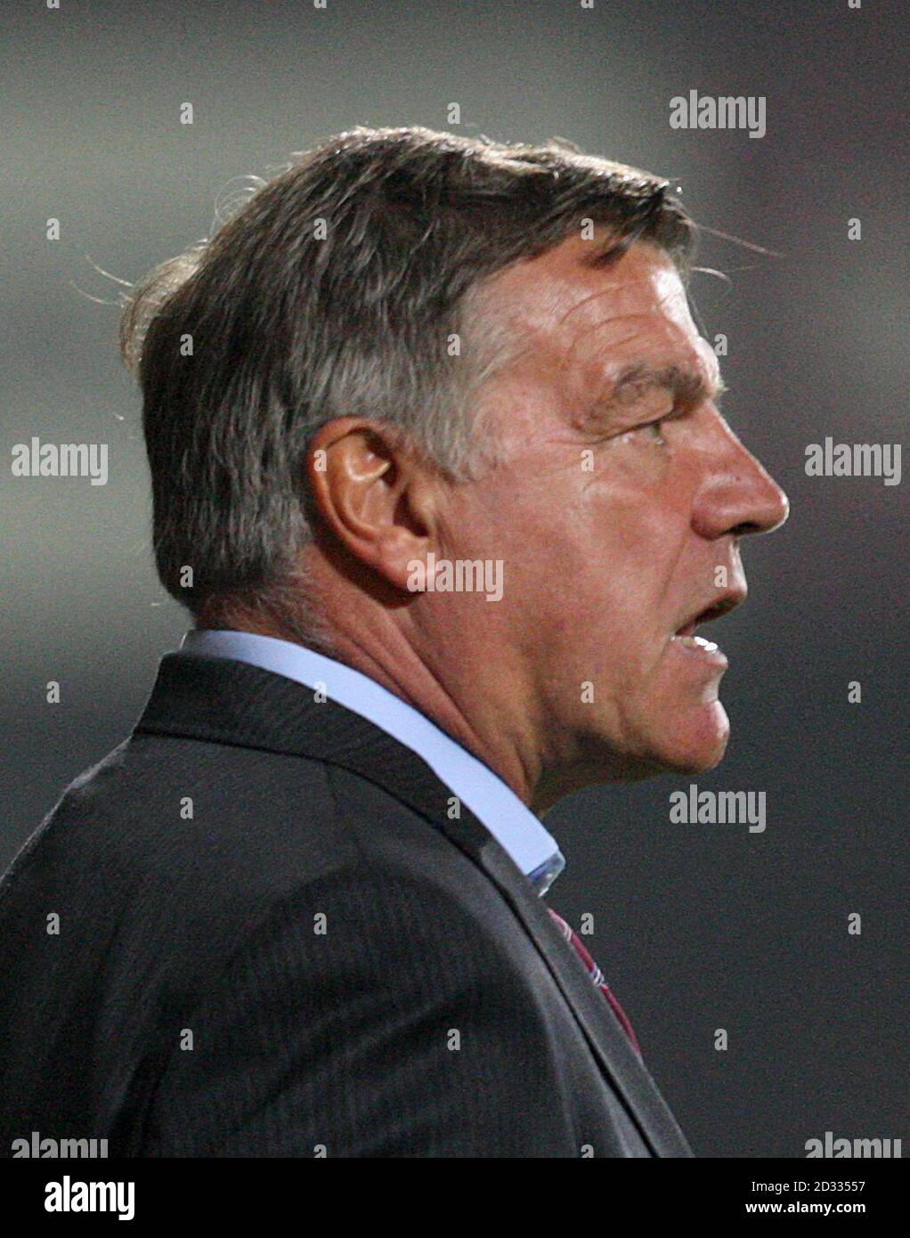 Manager Sam Allardyce, West Ham United. Stock Photo