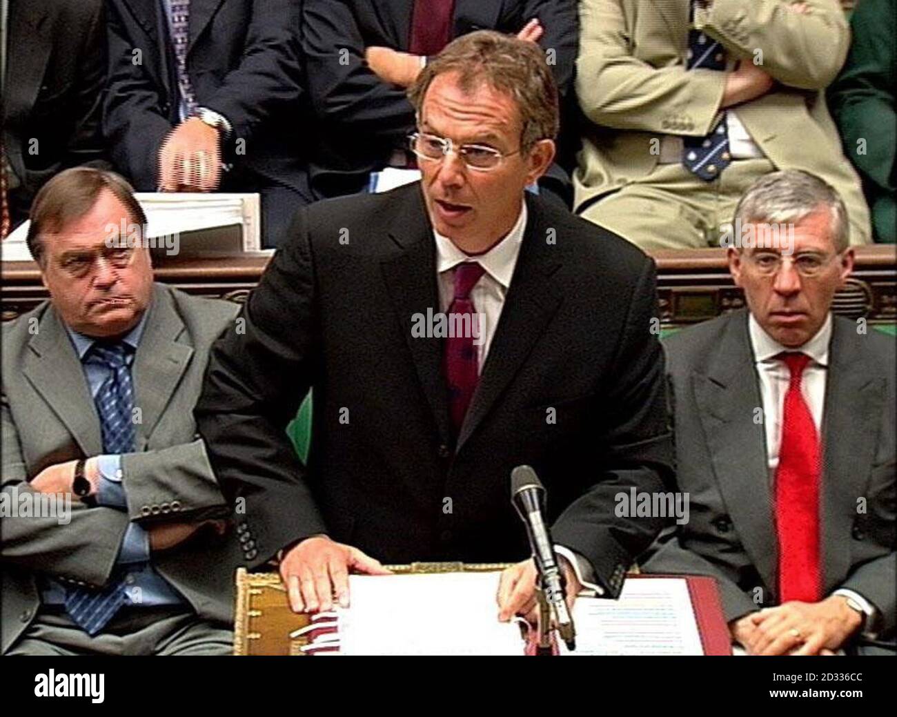 Prime Minister Tony Blair during Prime Minister's Question Time in the