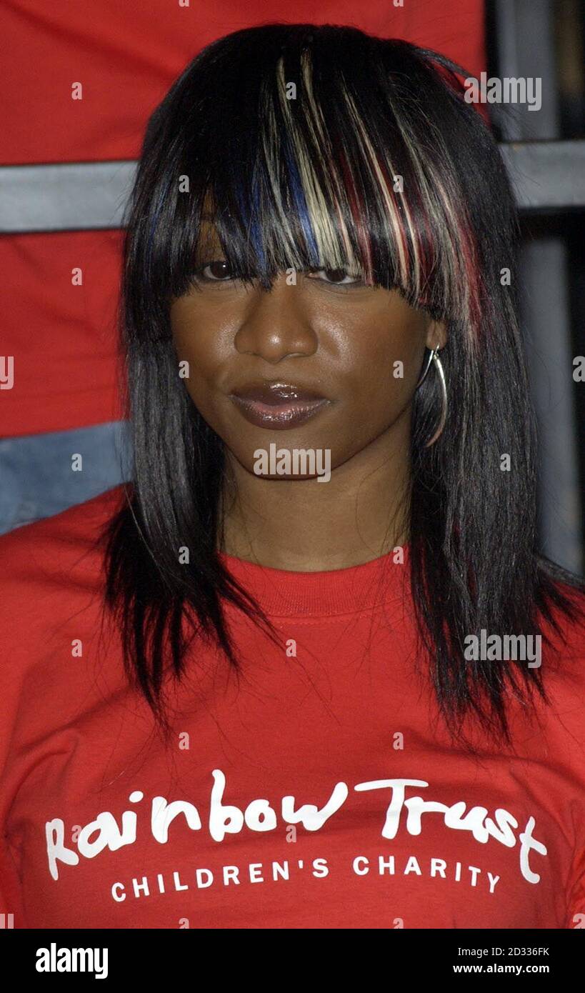 Beverley Knight helps to to launch Rainbow 2007, a campaign which aims to raise 20m over next 5 years for the Rainbow Trust at the Meridien Hotel in central London. Stock Photo