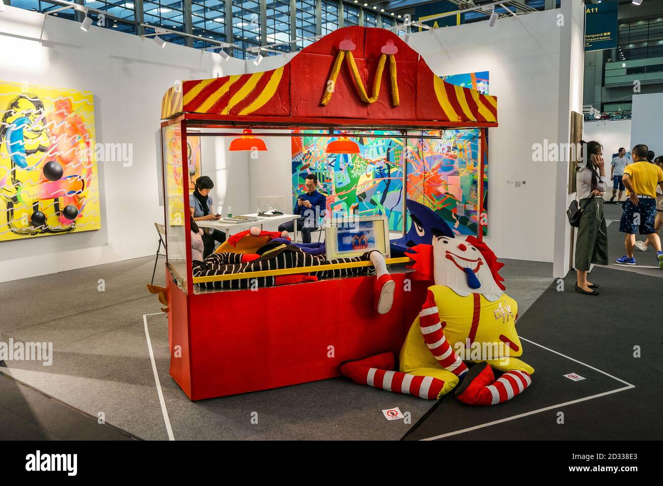 McDonald inspired art on display in Shenzhen, China Stock Photo