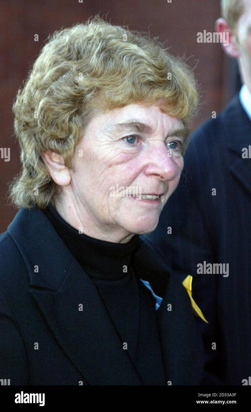 Widow, Carole Avison, 56,  at Warrington Coroners's Court for the inquest which opened into the death of her husband an Army veteran who blamed his ill-health on Gulf War Syndrome. Major Ian Hill died at the age of 54 in March 2001 following 10 years of severe health problems. The father of four, who served 20 years in the Army, blamed nerve agent pre-treatment sets (NAPS) tablets that were given in the run-up to the first Gulf war.  Stock Photo