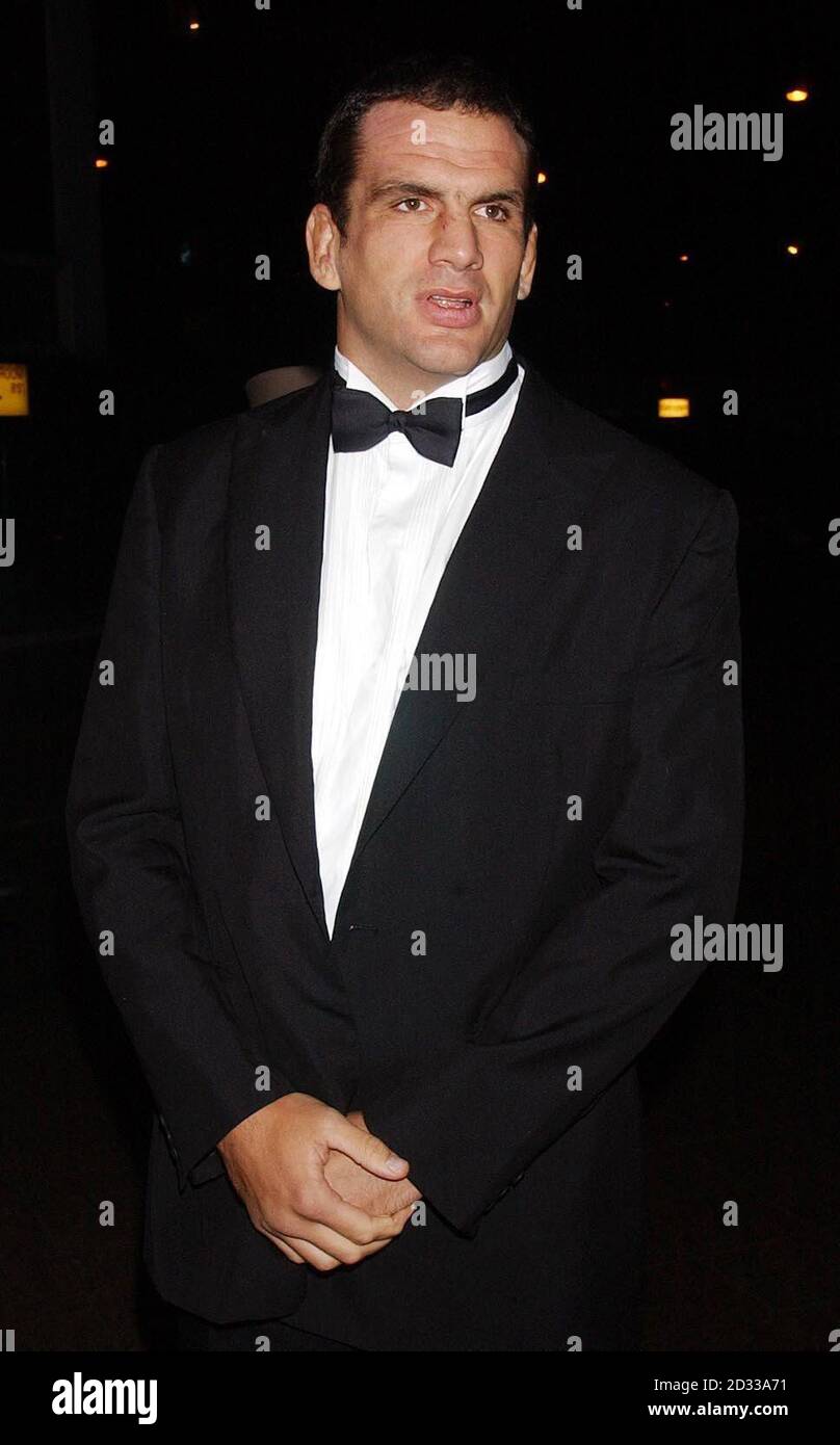 England Rugby Captain Martin Johnson arrives at the Royal Lancaster Hotel in London, for a testimonial dinner in honour of World Cup winning team mate Matt Dawson. Stock Photo