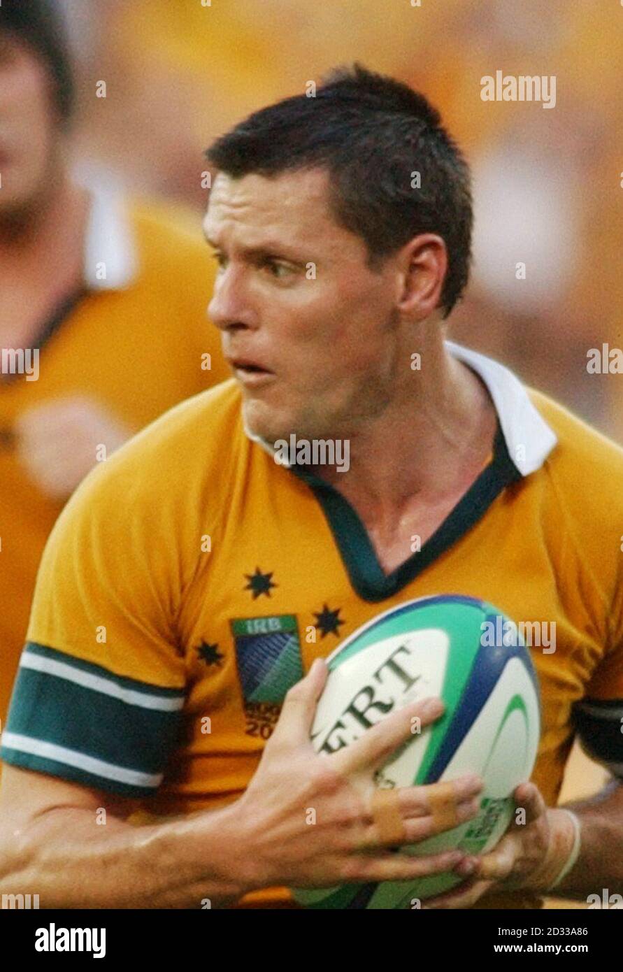 George Roff Corals George Roff of Australia in action during the 2003 Rugby World Cup in ...