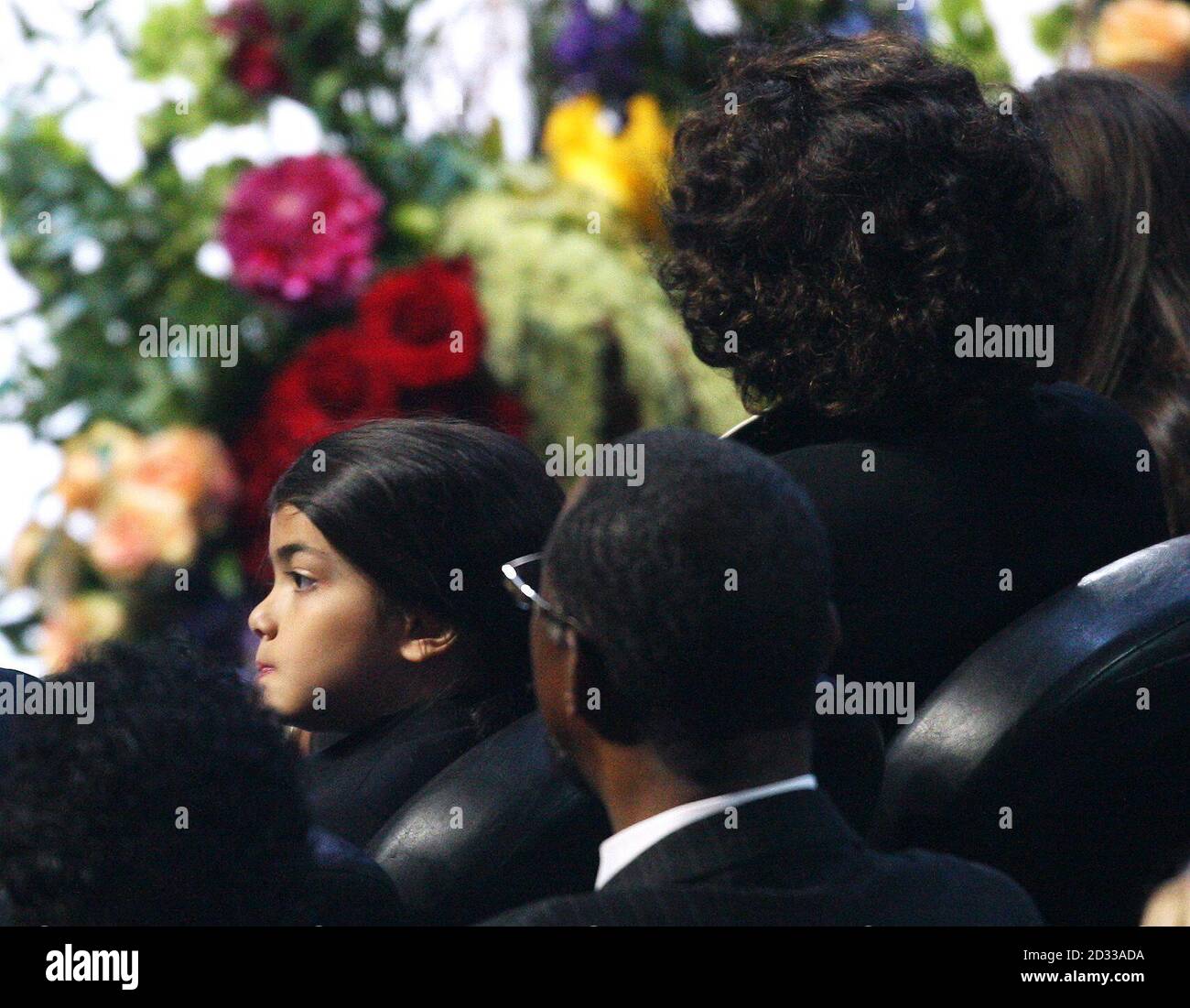 Michael Jackson's son Prince Michael Jackson II "Blanket" sits next to