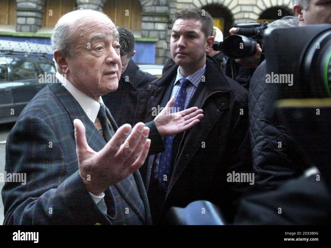 Mohammed Al Fayed arrives at Scotland's Court of Session, Edinburgh, to ...