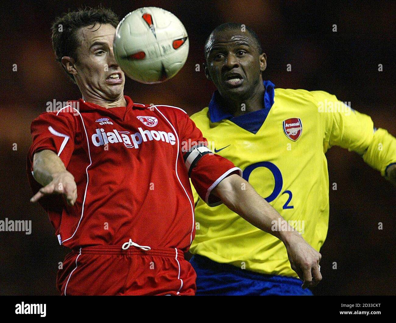 photo Gareth Southgate Middlesbrough Carling Cup https www alamy com middlesbroughs gareth southgate battles with arsenals patrick vieira right for the ball during the second leg of the carling cup semi final at the riverside stadium middlesbrough middlesbrough won 3 1 this picture can only be used within the context of an editorial feature no websiteinternet use unless site is registered with football association premier league image380547884 html