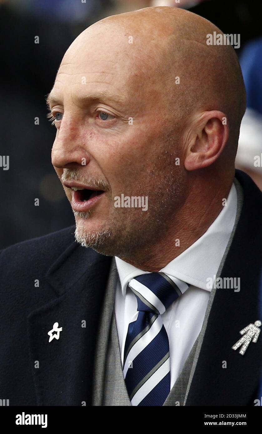 Millwall manager Ian Holloway during the Sky Bet Championship match at The New Den, London. PRESS ASSOCIATION Photo. Picture date: Monday April 21, 2014. See PA story SOCCER Millwall. Photo credit should read: Jonathan Brady/PA Wire. Stock Photo