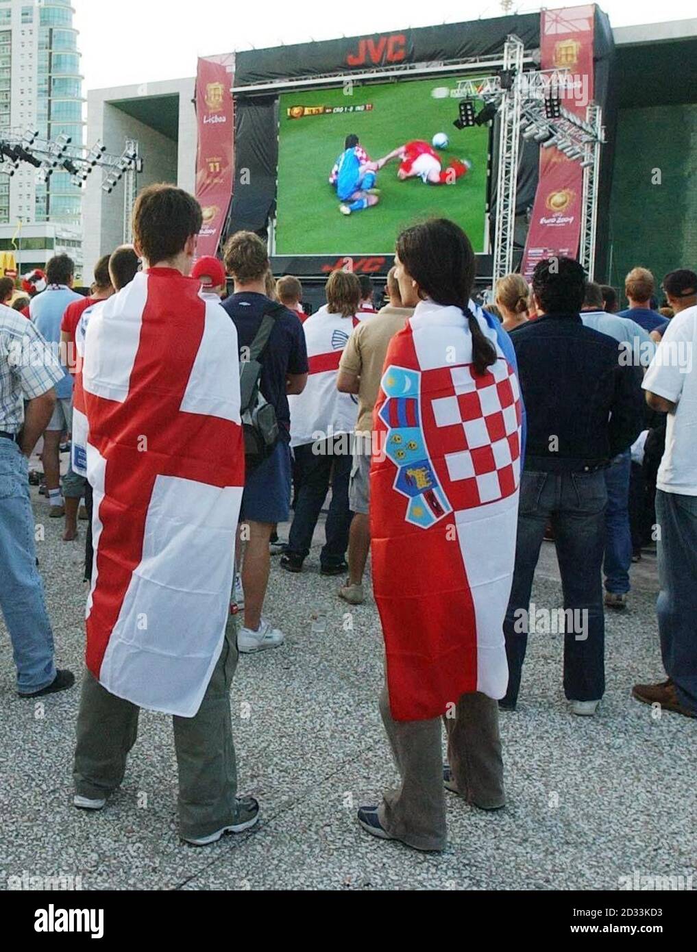 Euro 2004 england fans hi-res stock photography and images - Page