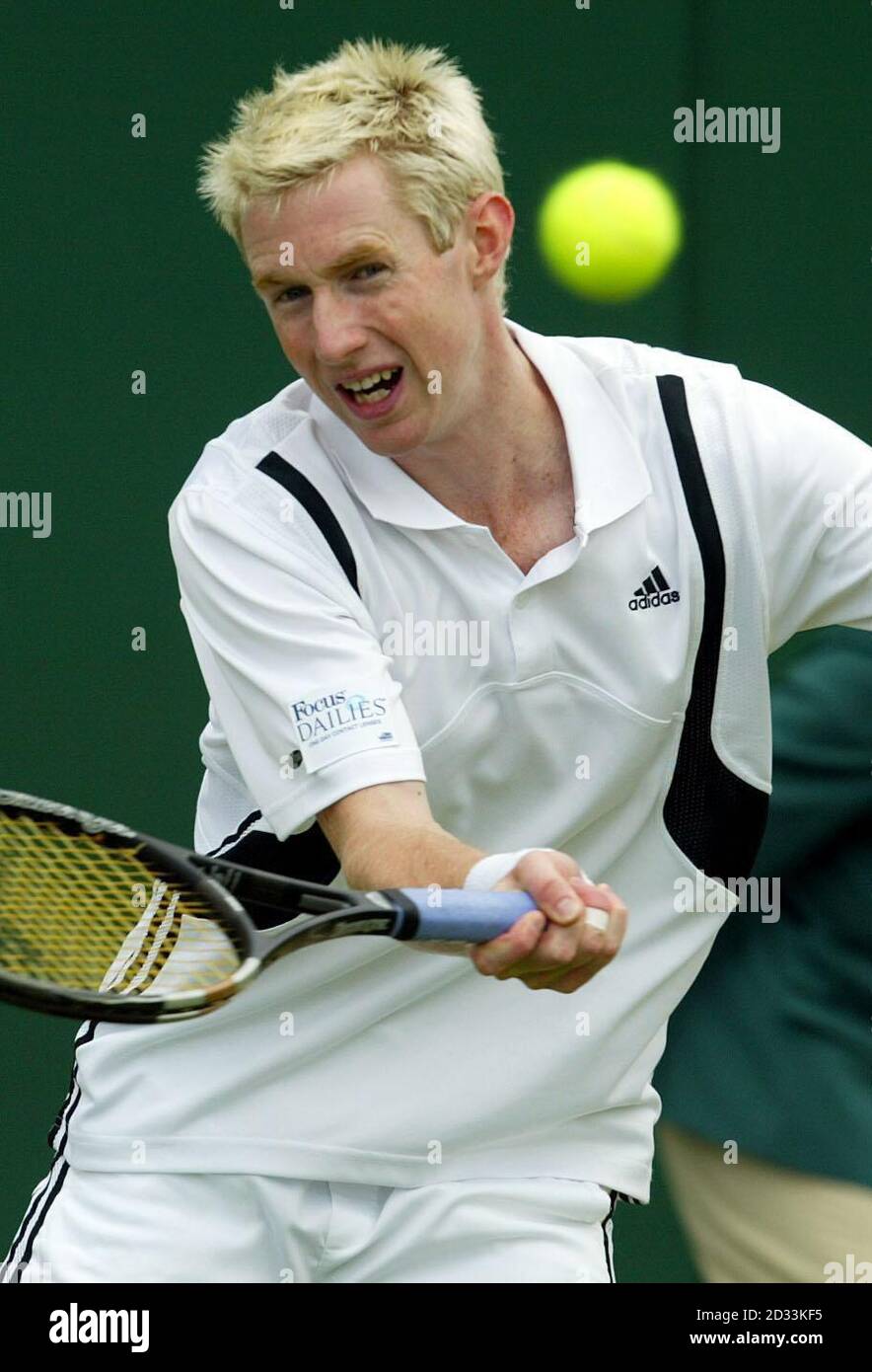 Great Britain's Jonathan Marray in action against Karol Beck of the Slovak  Republic at The Lawn Tennis Championships in Wimbledon, London Stock Photo  - Alamy