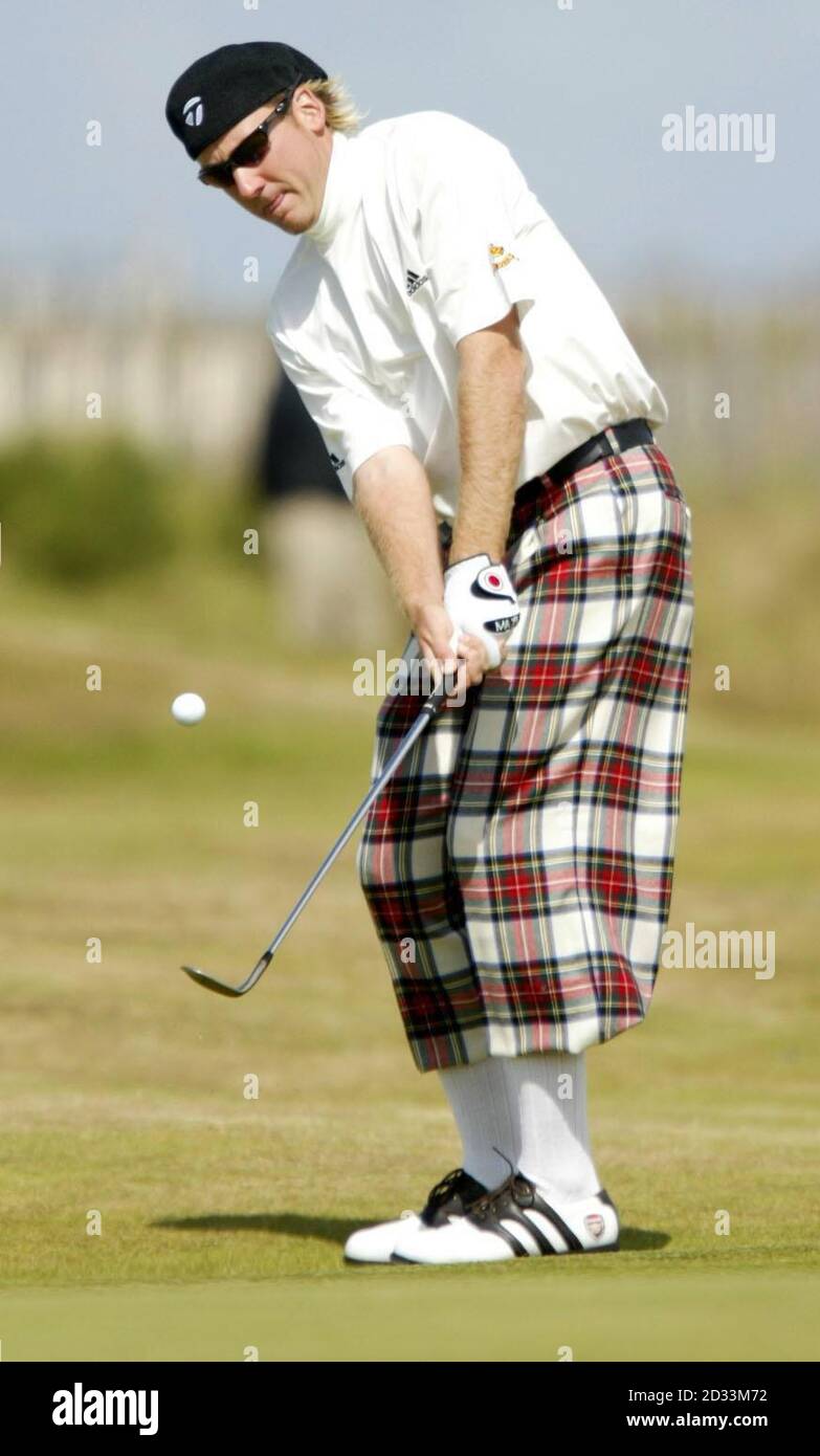 England s Ian Poulter chips during the final round of the 133rd