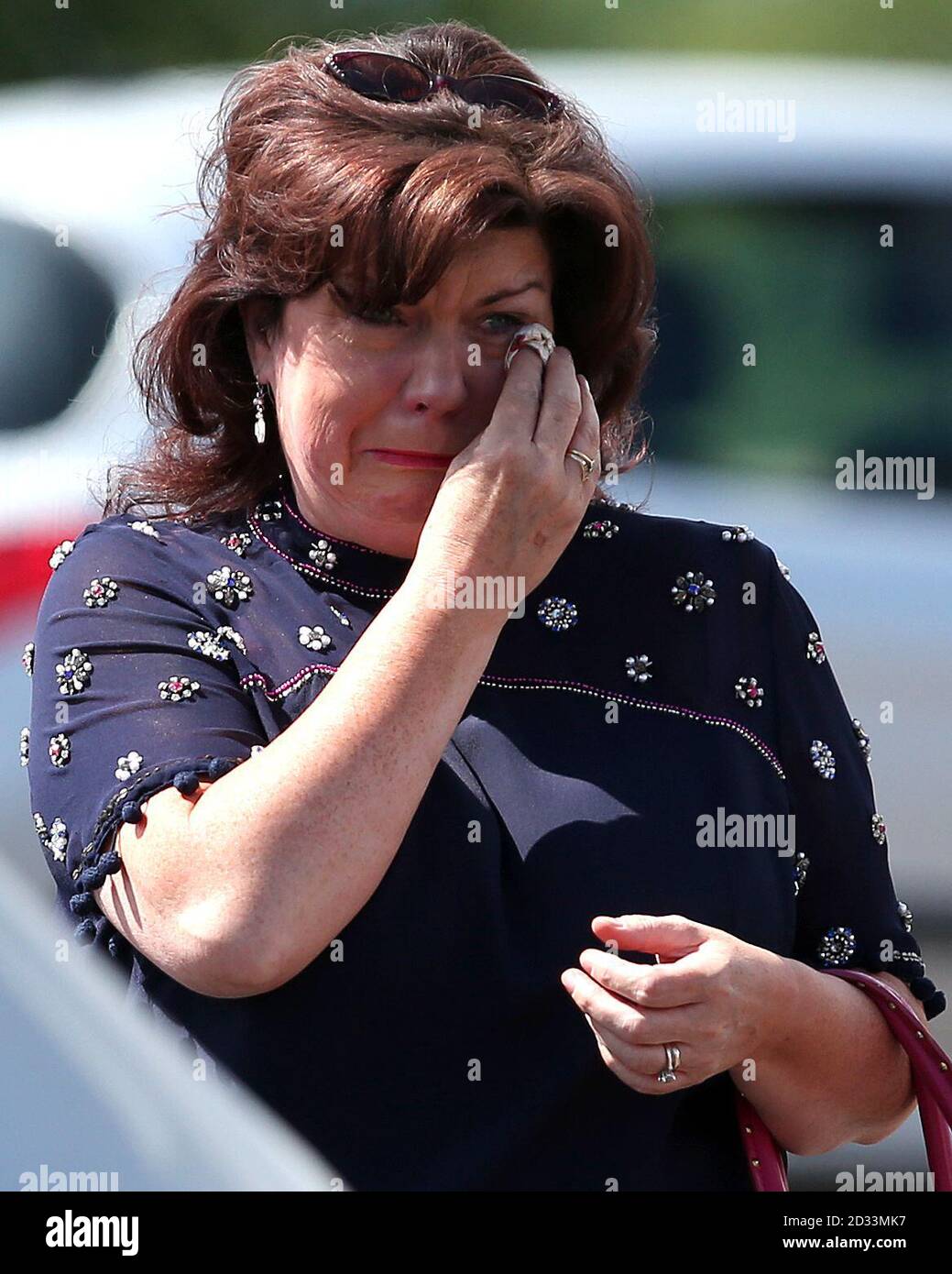 Actor Elaine C Smith at the funeral of theatre producer and writer ...