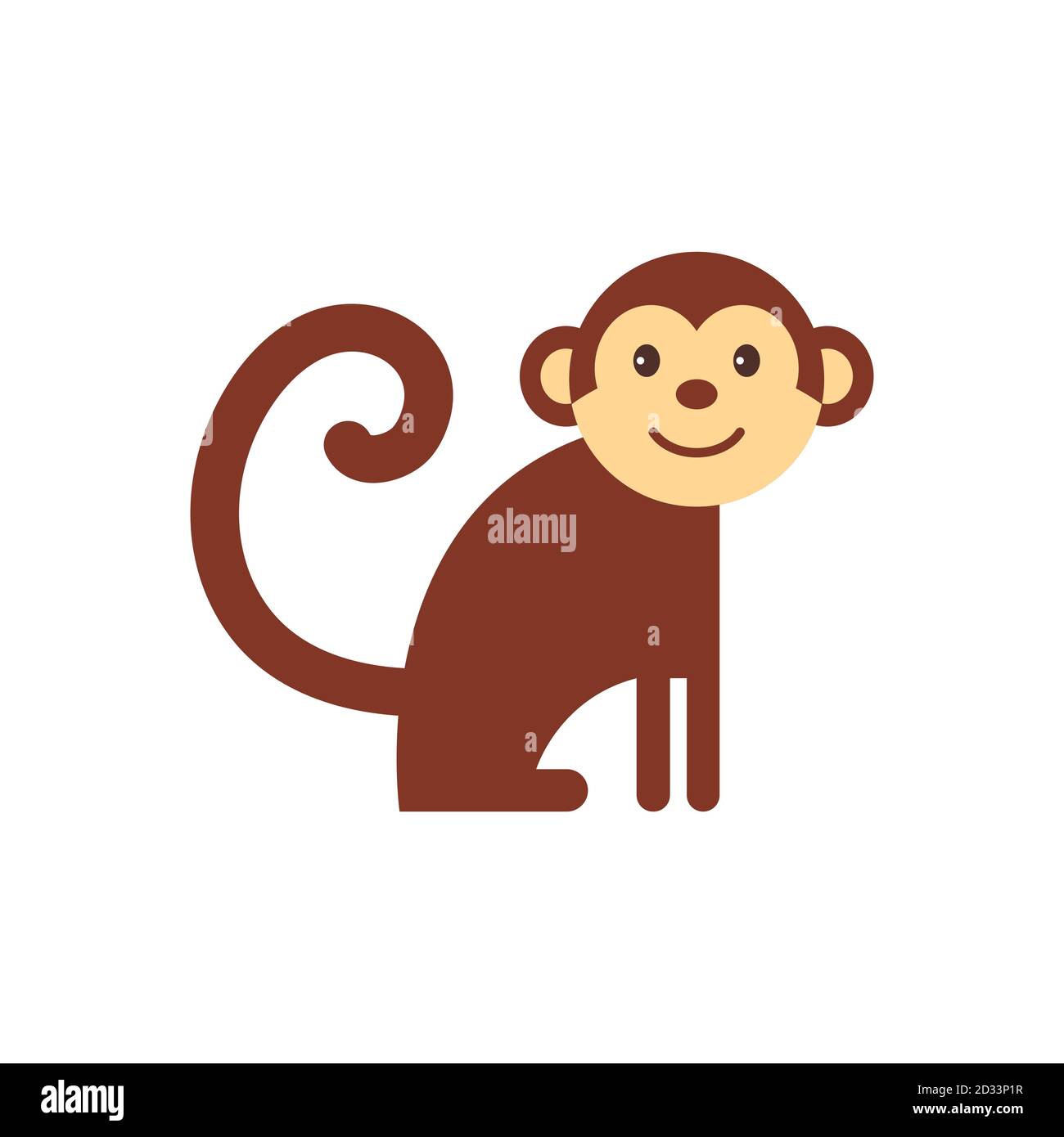 Cute Monkey Cartoon Drawing