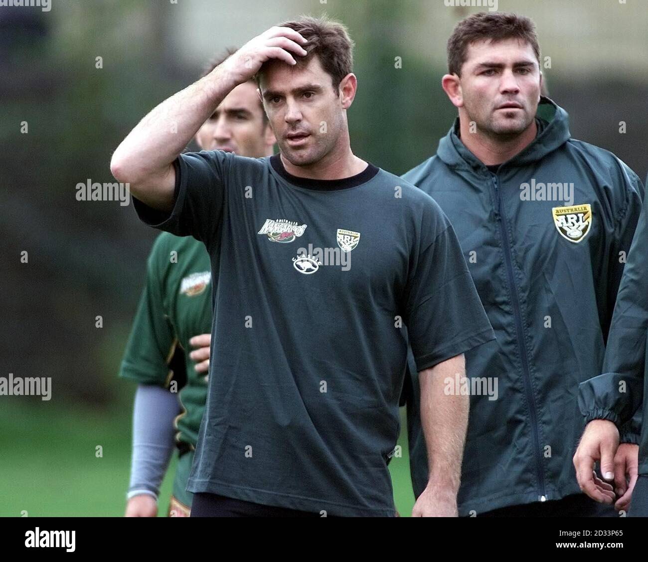 Australia rugby league captain brad fittler training session kirkstall