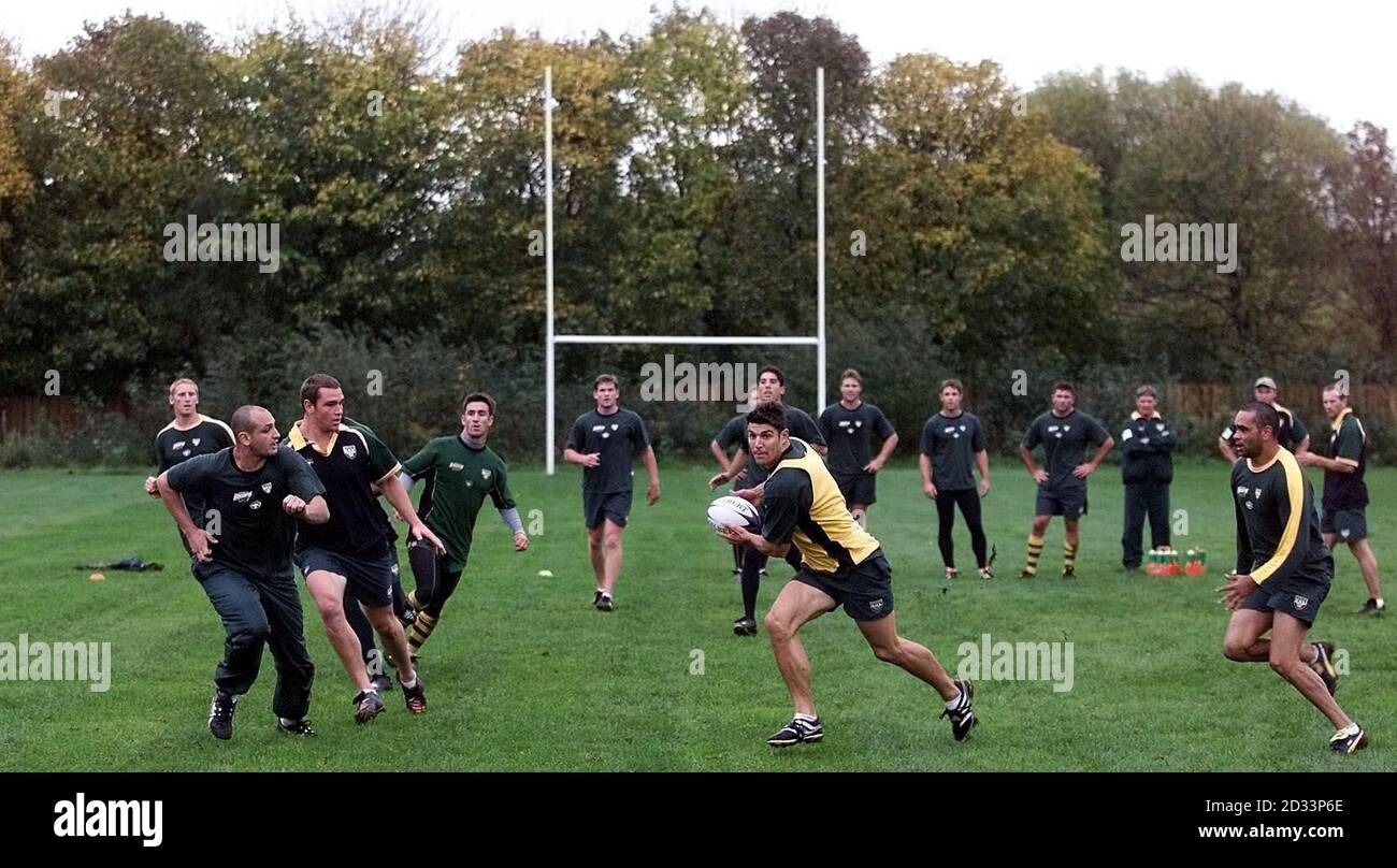 Australia rugby league team during a training session at kirkstall hi