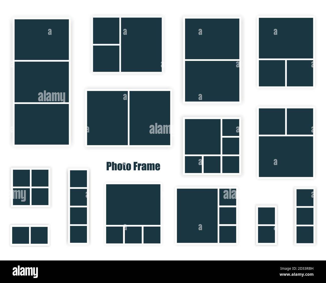 Photo Frames. Vintage style. Vector illustration. Photorealistic EPS10