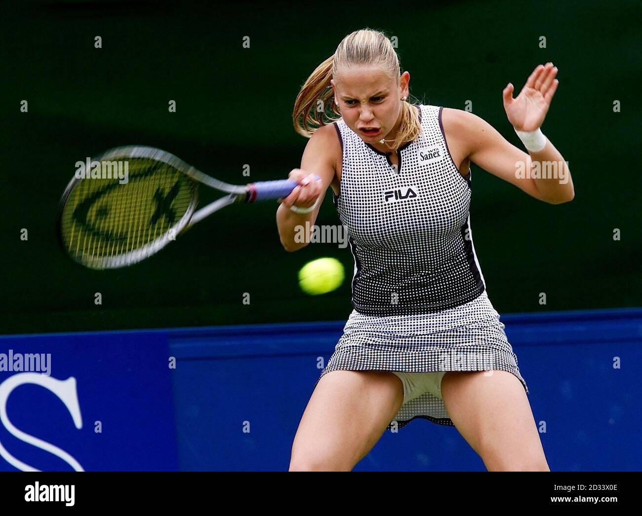 Yugoslavia's Jelena Dokic in action against Lisa Raymond of USA during the DFS Classic, Semi-Final match at the Priory Club, Edgbaston, Birmingham. Stock Photo