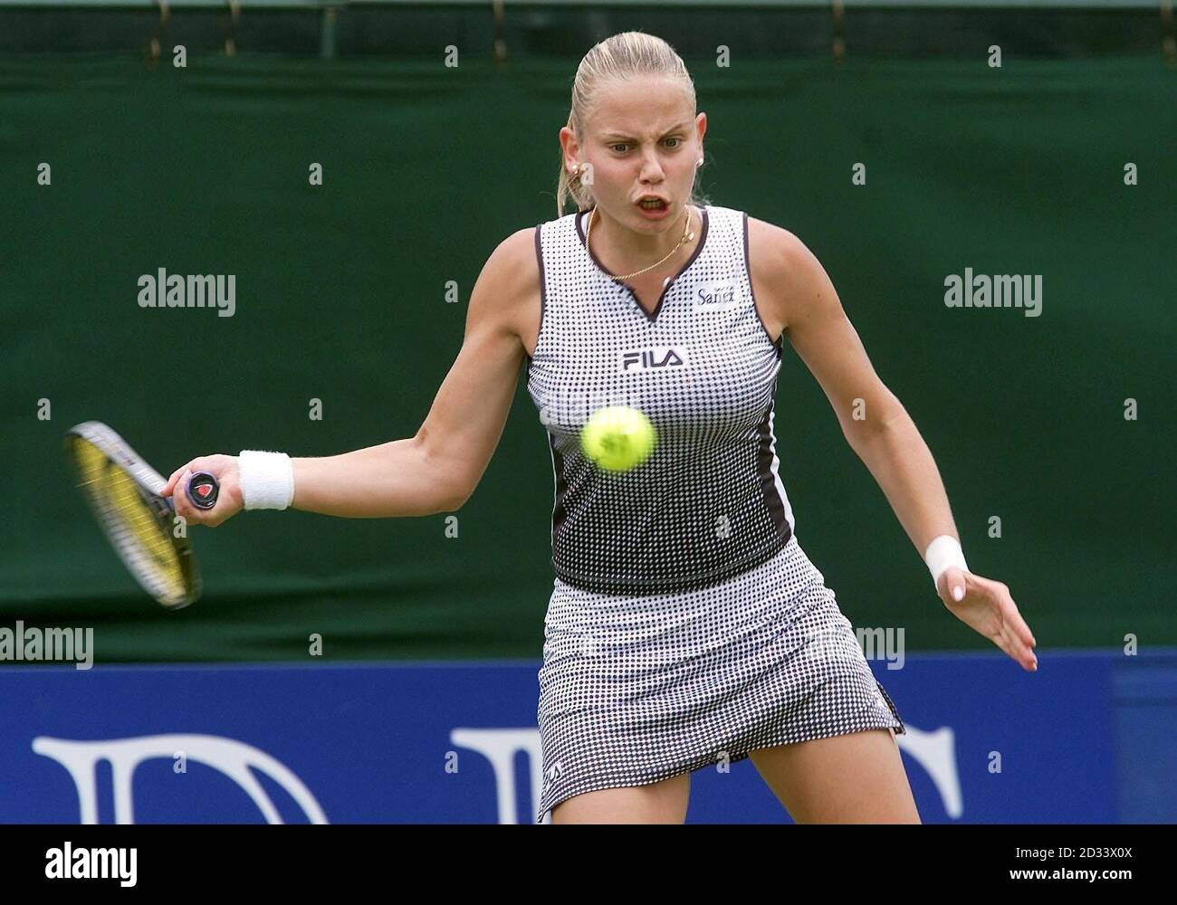 Yugoslavia's Jelena Dokic in action against Lisa Raymond of USA during the DFS Classic, Semi-Final match at the Priory Club, Edgbaston, Birmingham. Stock Photo