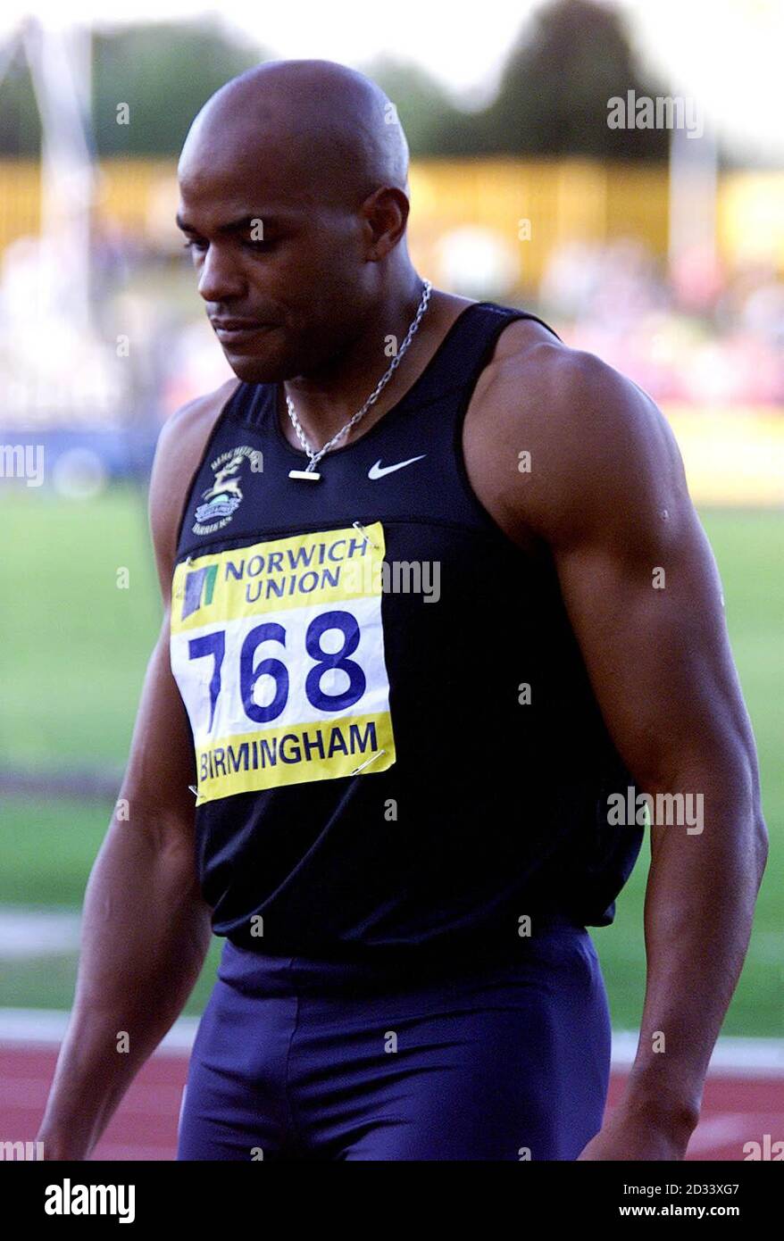 A dejected Du'aine Ladejo after failing to qualify to the European ...