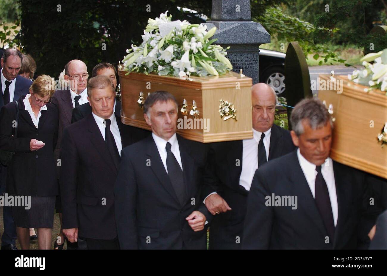 and Jacqueline Sanderson(left) the parents of Diane and Claire