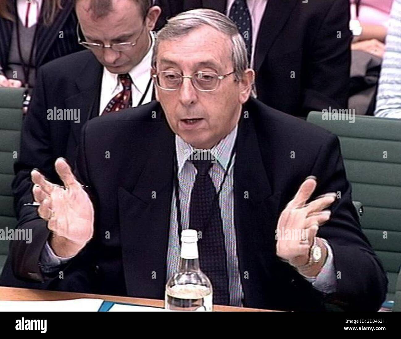 Mike Tomlinson appears before the Commons Education select Committee on National Skills Strategy at the Palace of Westminster. Stock Photo