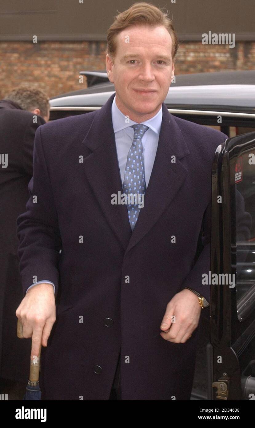James Hewitt arrives at Blackfriars Crown Court in London. He  is appealing against a decision that had his firearms certificates taken off him after he was cautioned for the possesion of drugs. Stock Photo