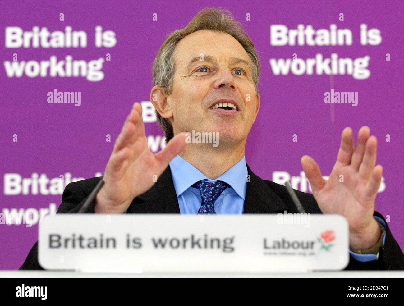 The Prime Minister Tony Blair Stock Photo - Alamy
