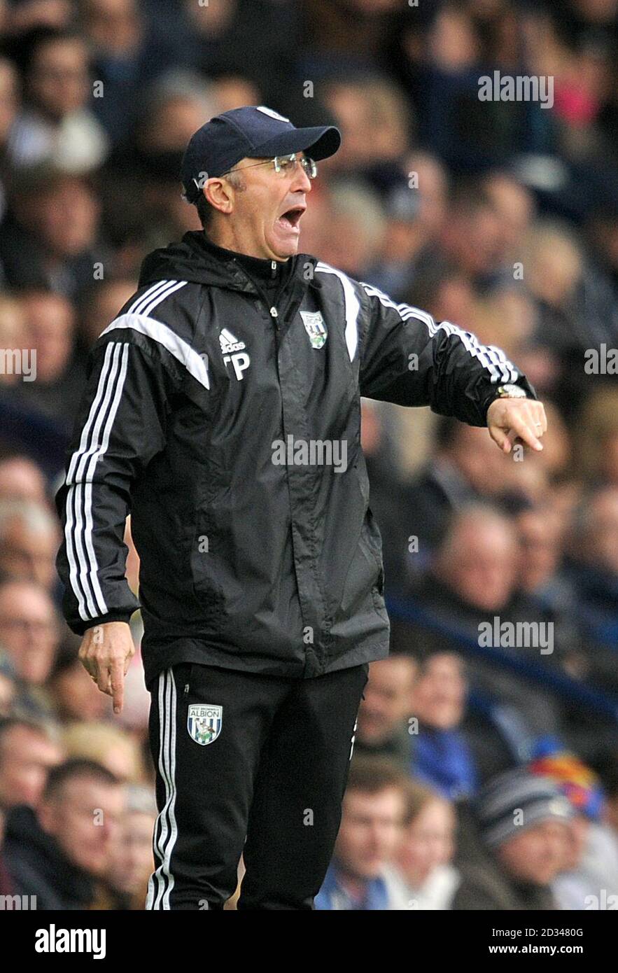 West Bromwich Albion manager Tony Pulis Stock Photo