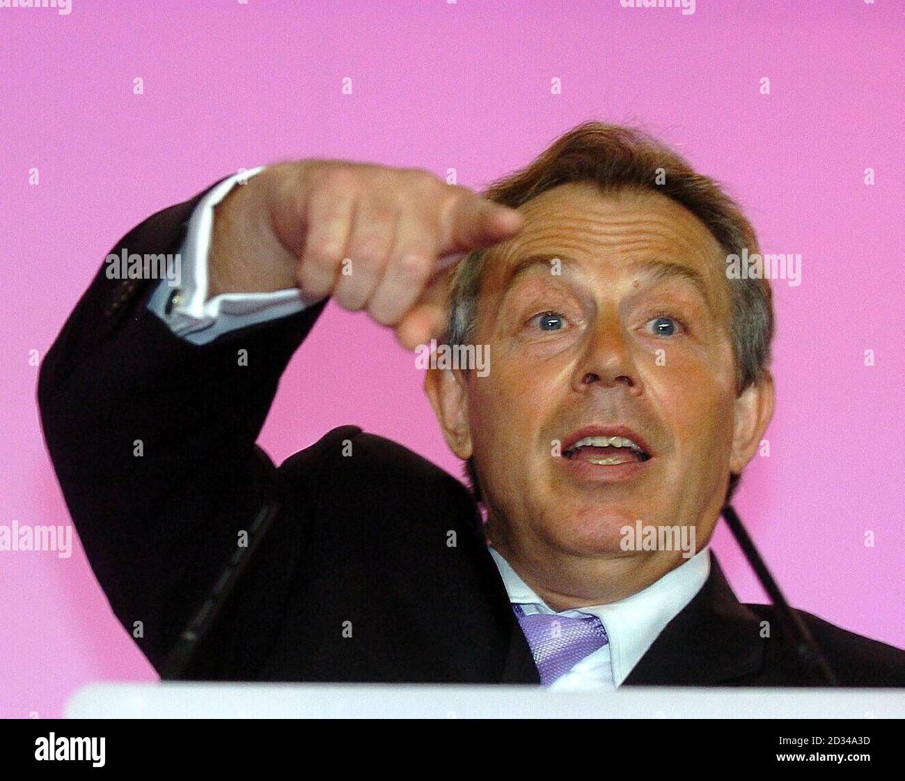 Tony Blair speaking Stock Photo - Alamy