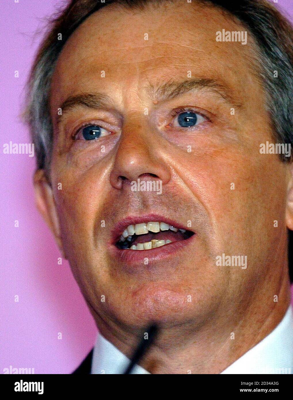 Tony Blair speaking Stock Photo - Alamy