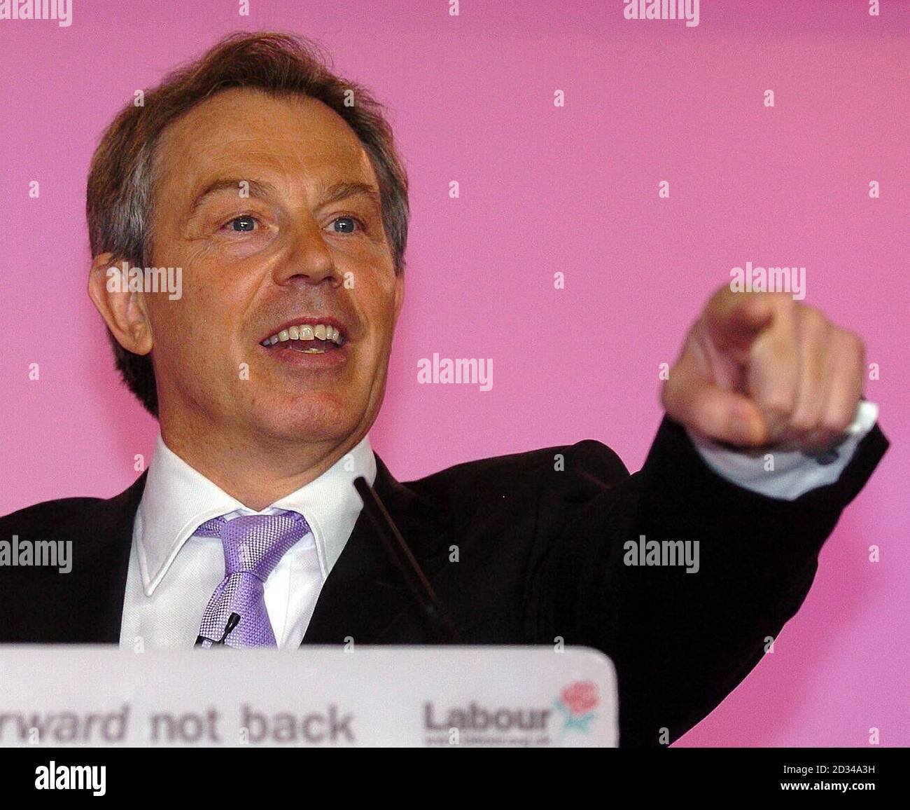 Tony Blair speaking Stock Photo - Alamy