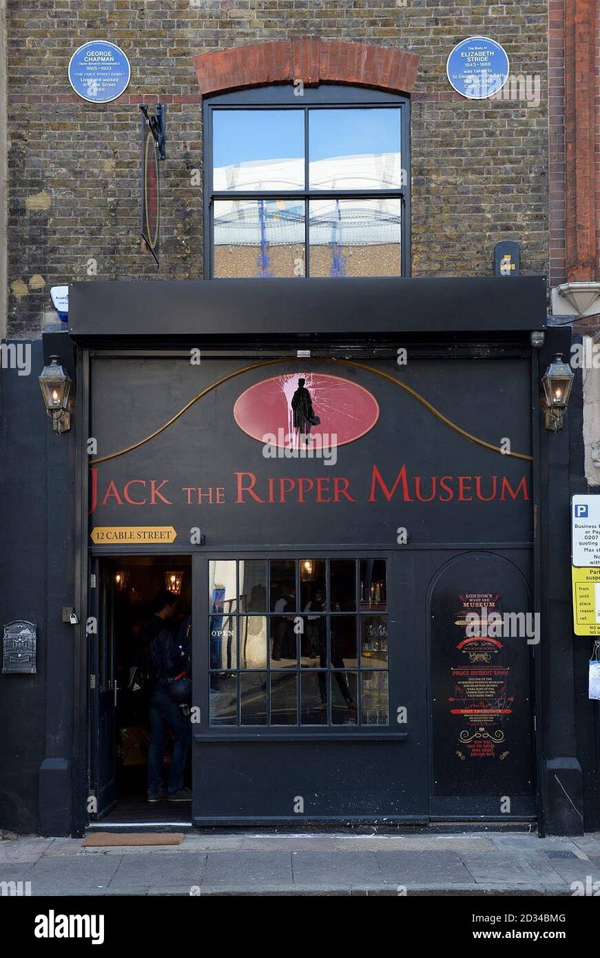 A general view jack ripper museum on cable street hi-res stock ...