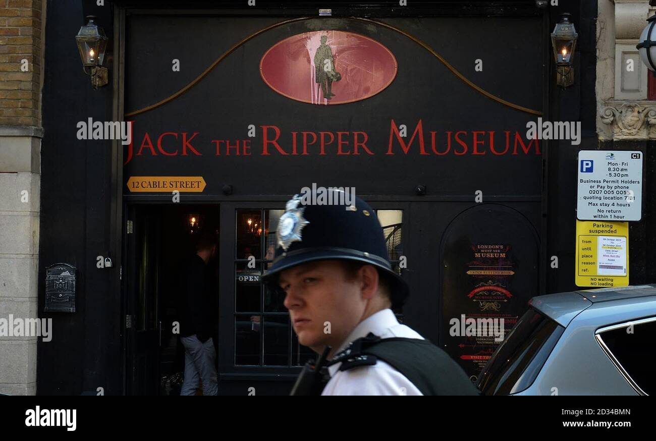 A general view jack ripper museum on cable street hi-res stock ...