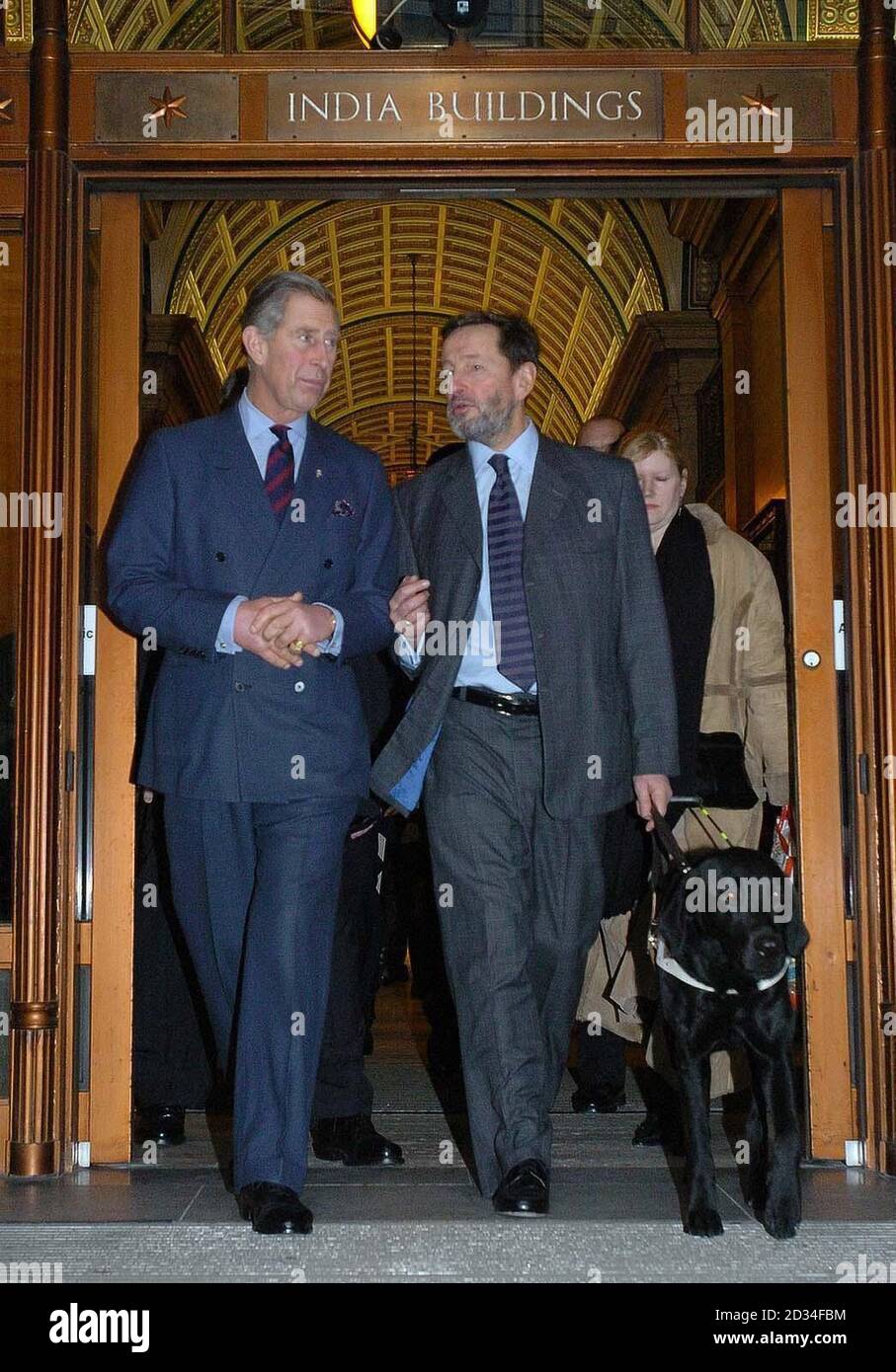 A file Picture of the Prince Charles and Home Secretary David Blunkett dated 24 November 2004..Work and Pensions Secretary Blunkett is to make a statement tonight October 31 2005 about the shares held in trust for his sons in the technology firm DNA Biosciences, Downing Street said today. Stock Photo