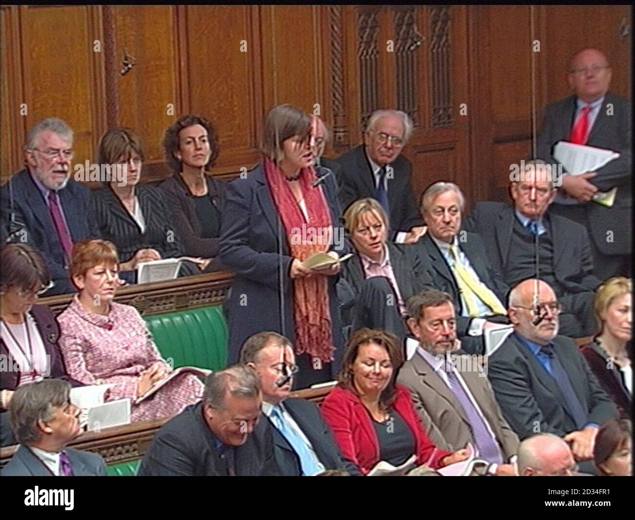Former Goverment Minister David Blunkett sitting on the back benches during Prime Ministers Question Time Wednesday 16 November 2005 PRESS ASSOCIATION photo. Photo credit should read: PA Stock Photo