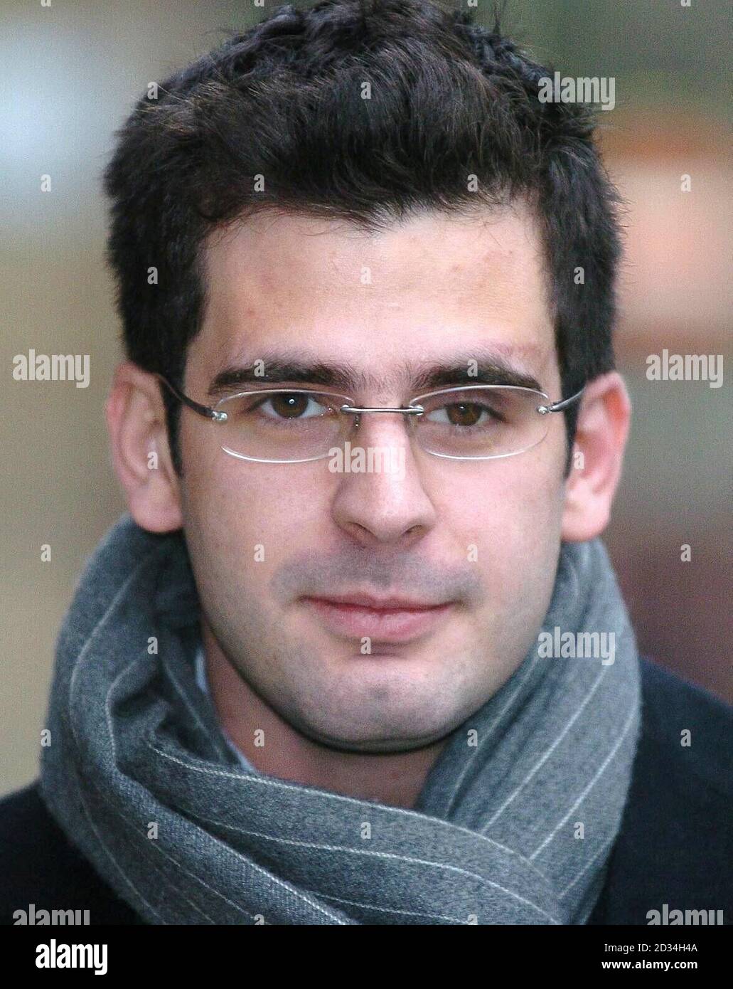 Student Adnan Said leaving Middlesex Guildhall Crown court, London, Thursday 2 February 2006 where five Household Cavalry soldiers are on trial for allegedly attacking him. See PA story COURTS Cavalry. PRESS ASSOCIATION photo. Photo credit should read: Michael Stephens/PA. Stock Photo