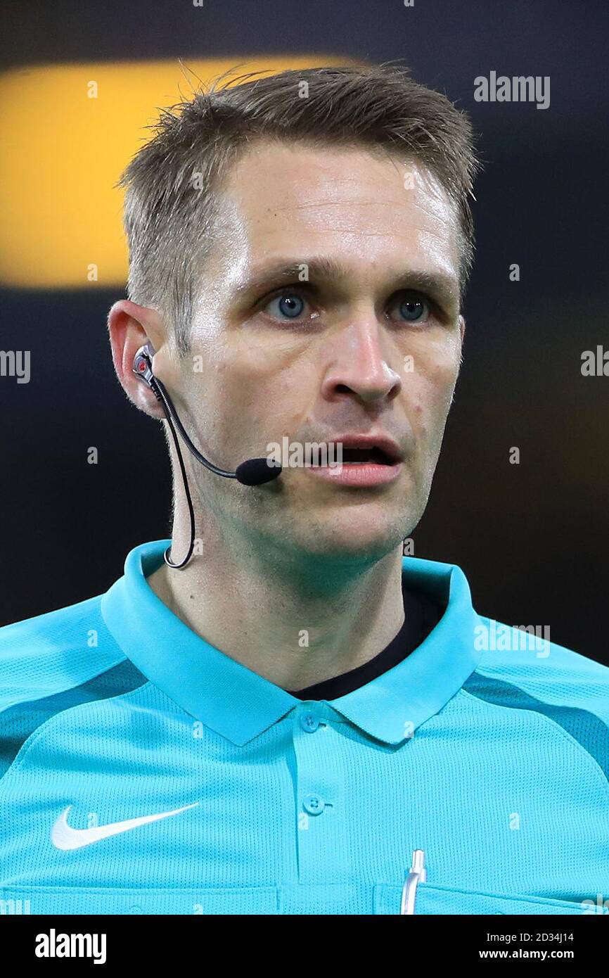 Referee Craig Pawson Stock Photo Alamy