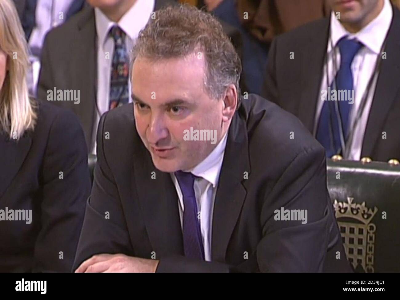 Chris Wormald, Permanent Secretary at the Department of Health, appears before the Public Accounts Committee at the House of Commons, London, after the influential parliamentary committee said public 'bickering' between Theresa May and the NHS over funding at a time when the health service is facing severe financial problems is an 'insult to taxpayers'. Stock Photo