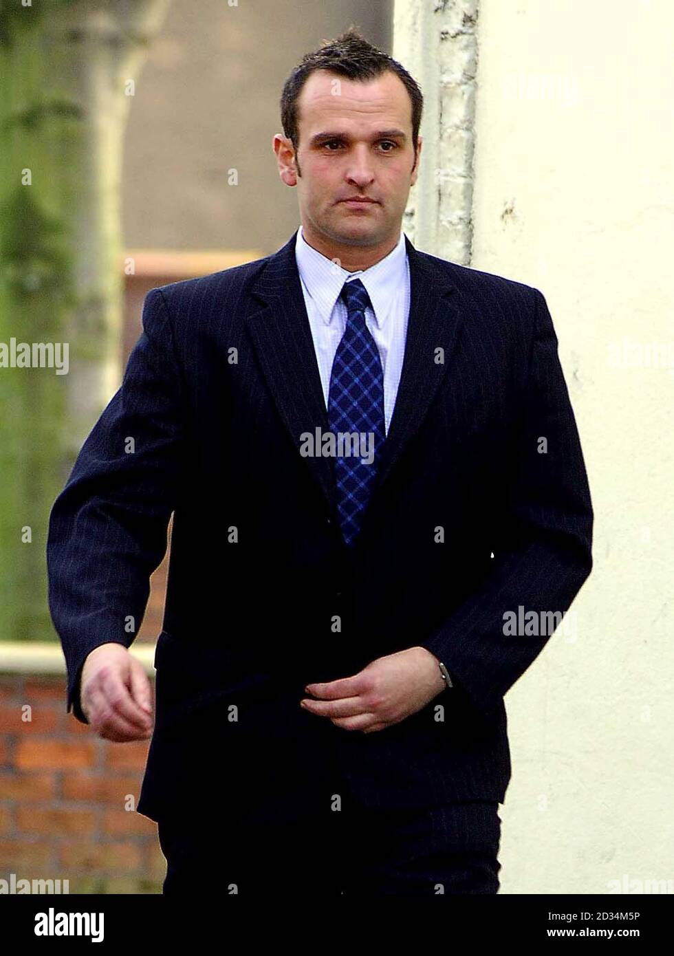 Sgt. Simon Alderson outside Gainsborough Magistrates Court, Thursday March 30 2006. He is one of six policeman who allegedly taunted a woman on a train. See PA story COURTS Train. PRESS ASSOCIATION Photo. Photo credit should read: Rui Vieira/PA Stock Photo