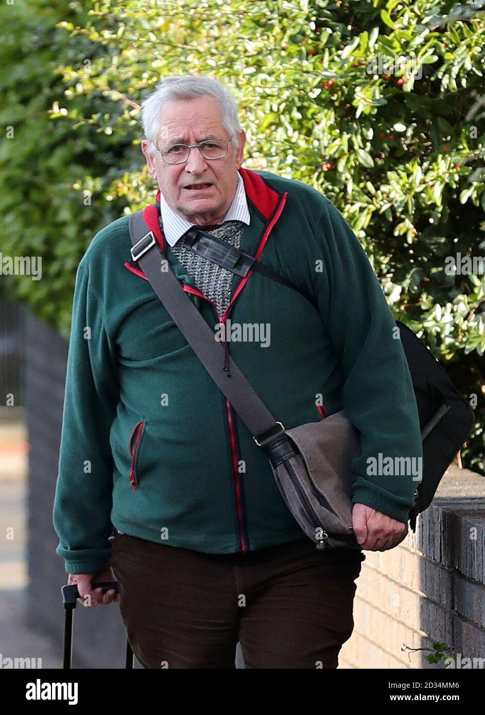 Peter Webb, who used to teach at Christ&Otilde;s Hospital School in Horsham, West Sussex, arrives at Hove Crown Court for sentencing after he pleaded guilty to 11 counts of indecent assault on three boys who were pupils at the school dating back to the 1970s and 1980s. Stock Photo
