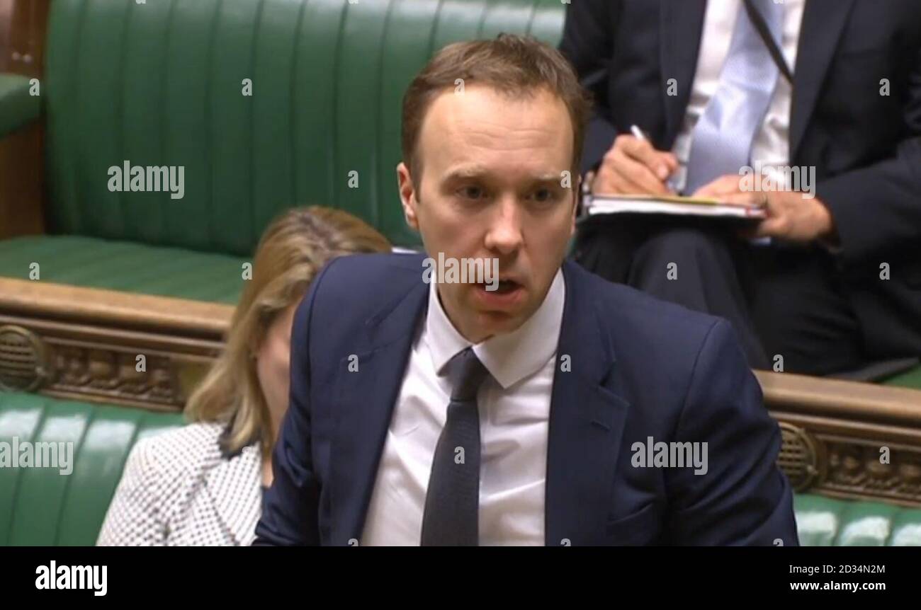 picture Health Secretary Matt Hancock Salary https www alamy com new culture secretary matt hancock in the house of commons where he has told the bbc it must act to address equal pay amid a row over the salary of its former china editor carrie gracie image380576412 html
