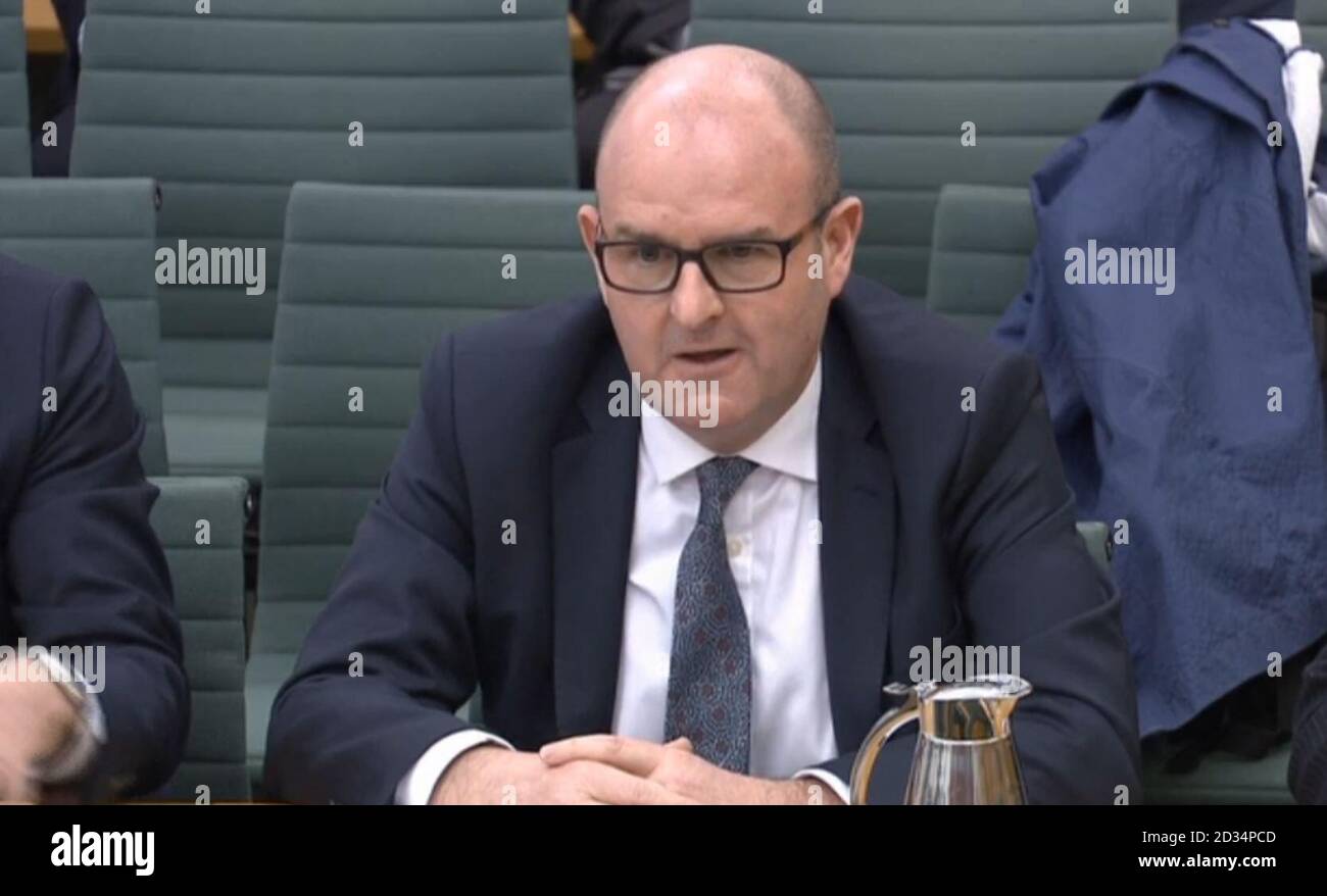 Senior journalist Editor-in-Chief Daily and Sunday Express Gary Jones giving evidence in front the House of Commons Home Affairs Committee inquiry into hate crime and its violent consequences. Stock Photo