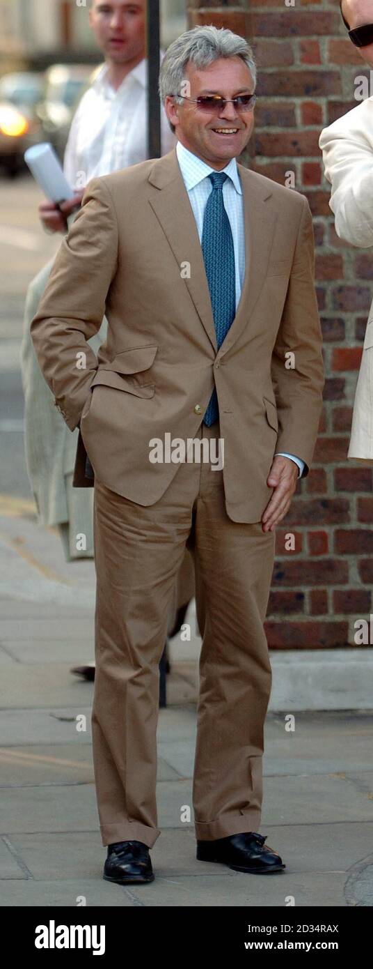 Alan Duncan MP arrives for the Conservative Summer Party, at the Royal Hospital Chelsea. Stock Photo