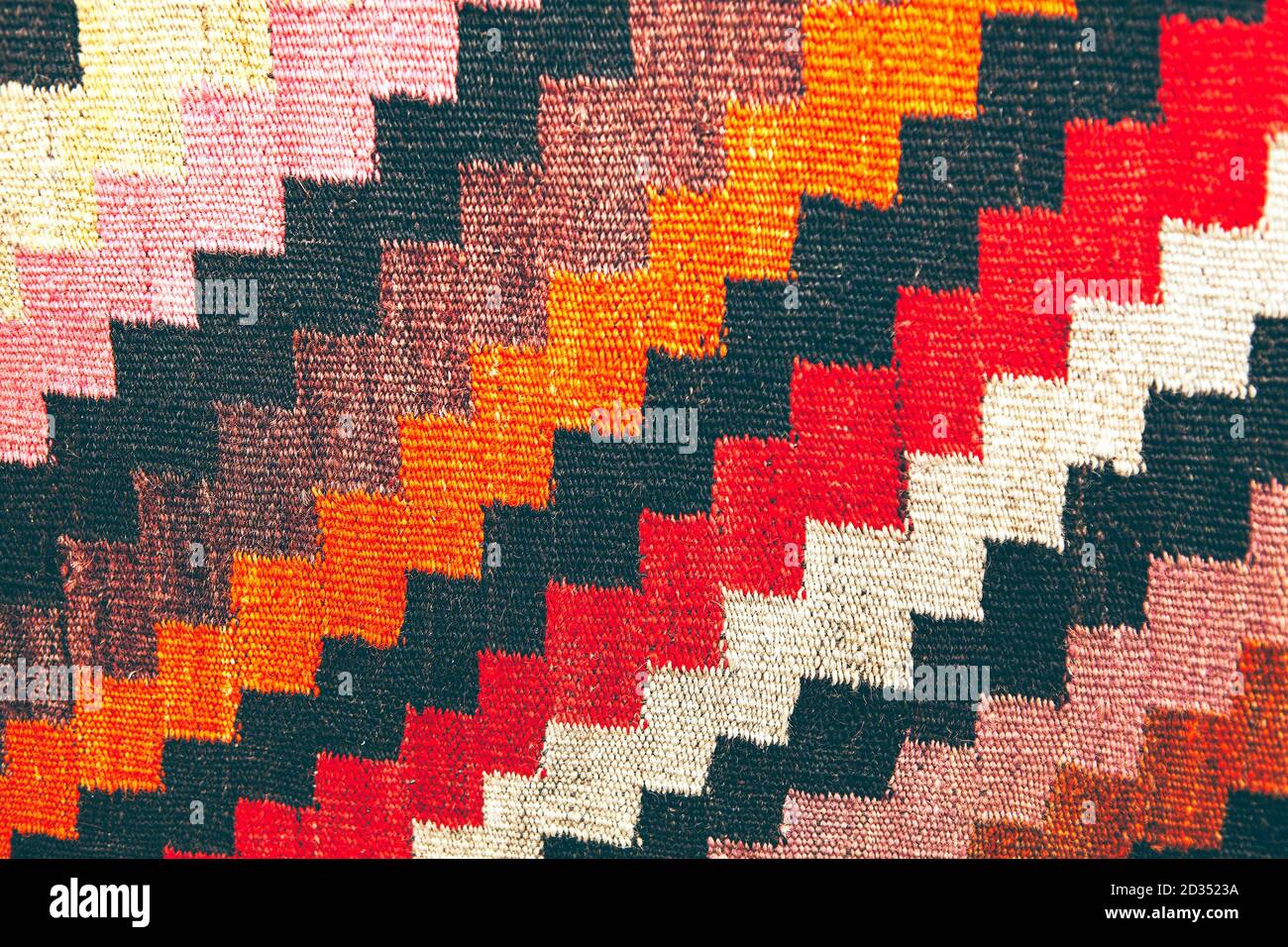 Cotton Rug Patterns . Carpet made in traditional style Stock Photo Alamy