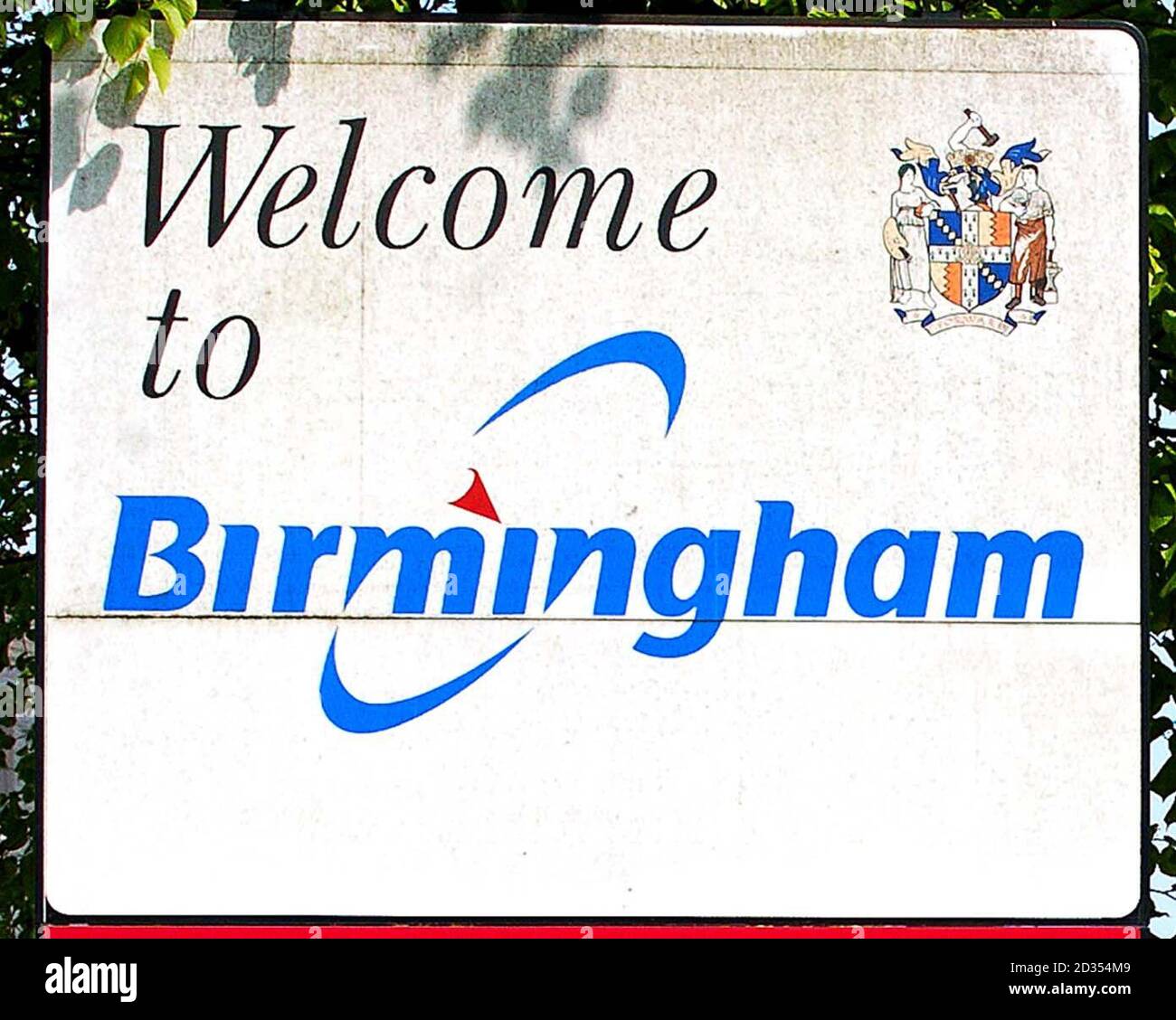 to Birmingham sign Stock Photo Alamy