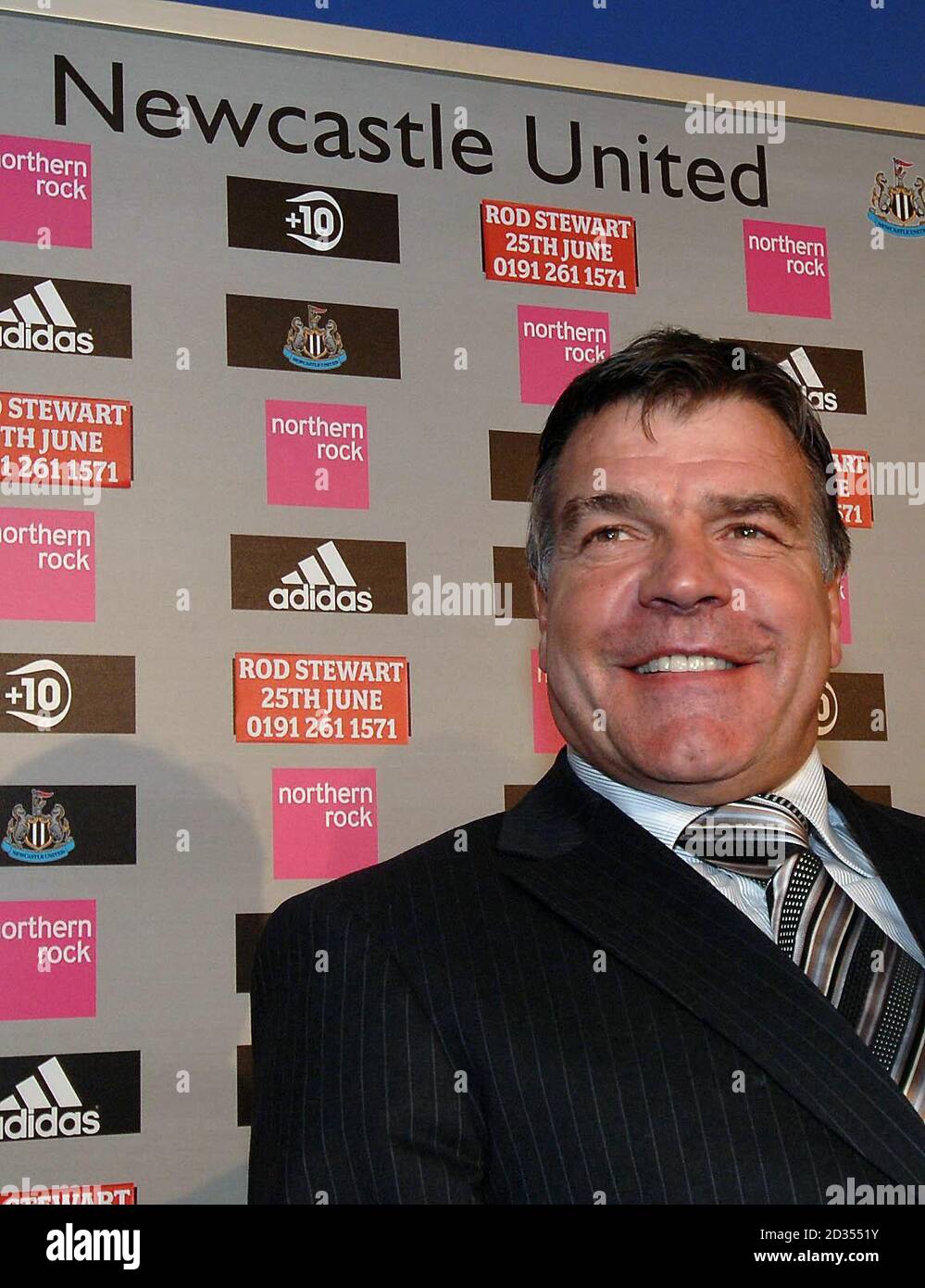 New Newcastle United manager Sam Allardyce during a press conference at St James' Park, Newcastle. Stock Photo