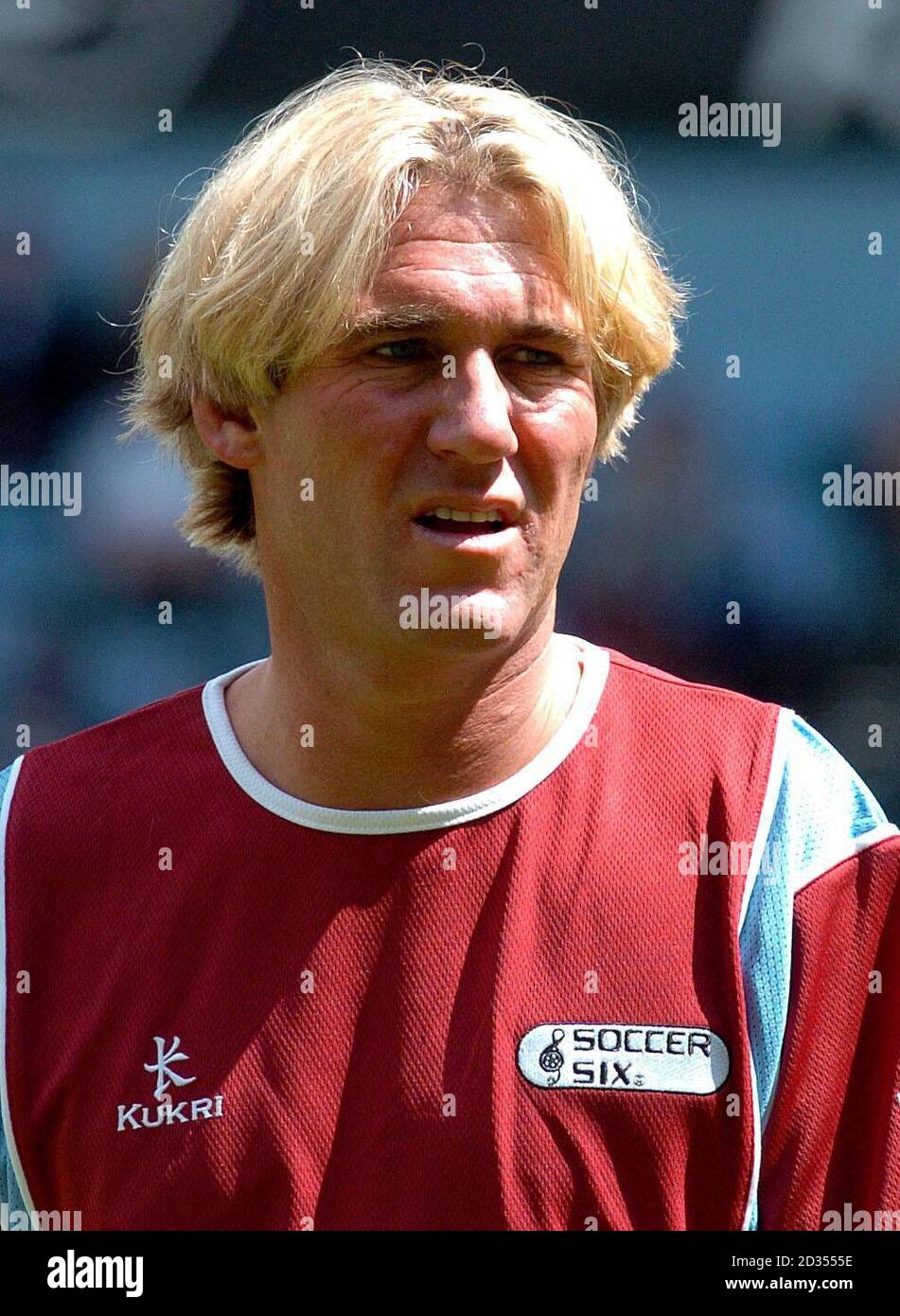 Simon Jordan, the owner of Crystal Palace Football Club at the Celebrity Soccer Sixes tournament in Upton Park, east London. Stock Photo