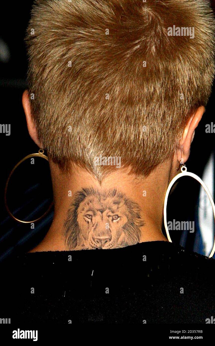 Express Your Style with a Lion Back-of-the-Neck Tattoo | 3D Design